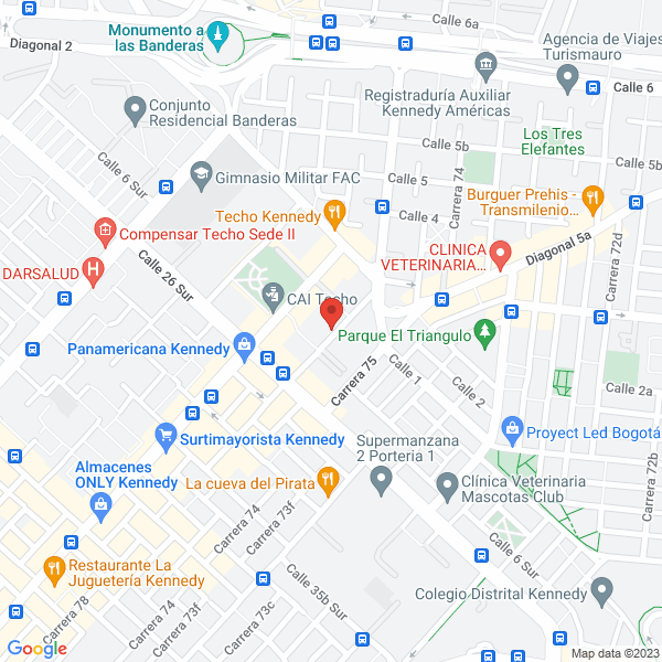 Mapa de Sus Seguros Consultores De Seguros Ortegón Aponte Ltda. En Liquidacion