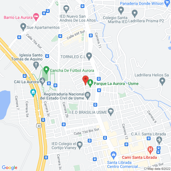 Map of Almendra Bar Fortaleza