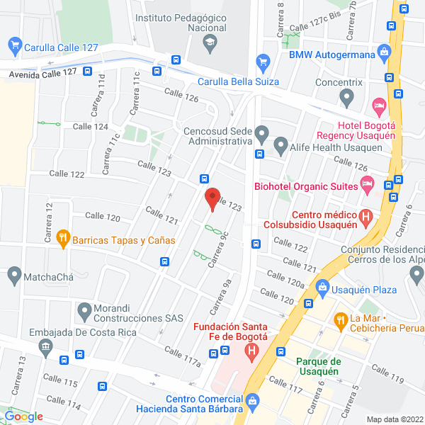 Mapa de Asociación Luis Felipe García Ulloa