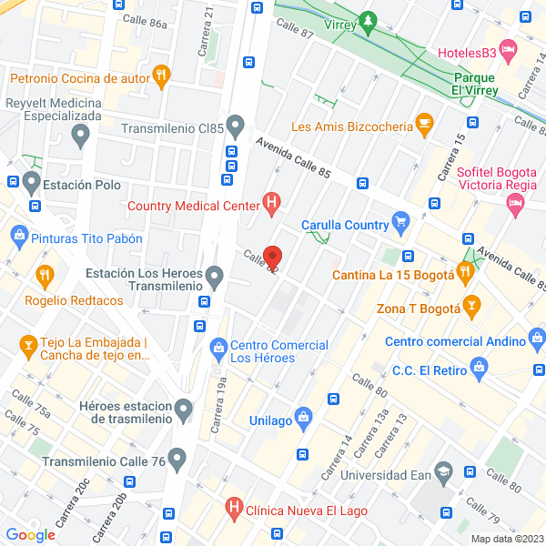 Mapa de Asociación Lonja De Propiedad Raíz Avaluadores Y Constructores De Colombia