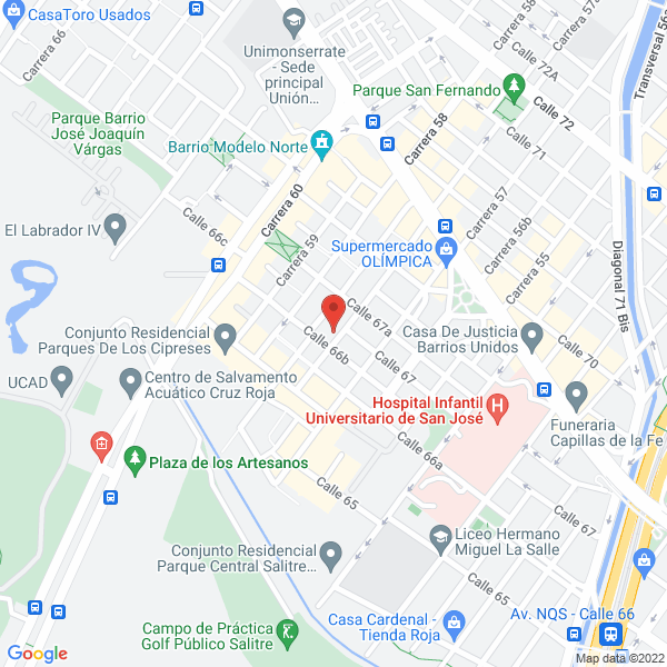Mapa de Asociación Hogar Villa Alegría