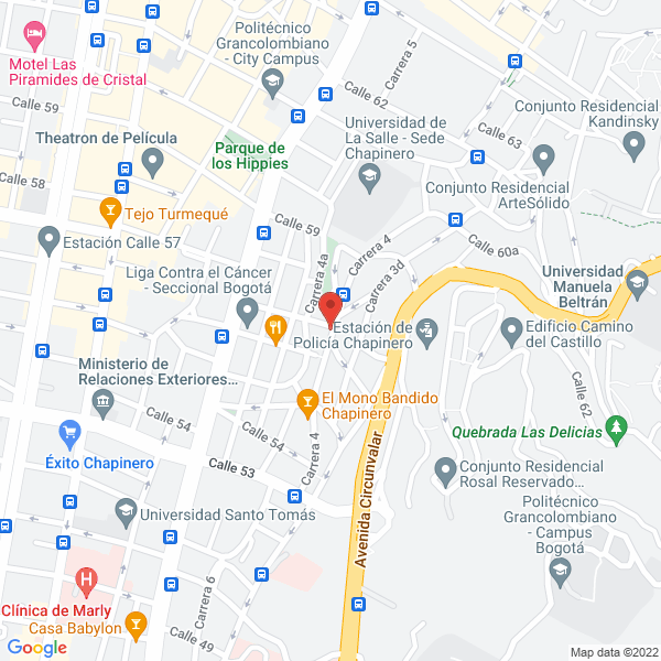 Mapa de Fundación Neijing Bogotá