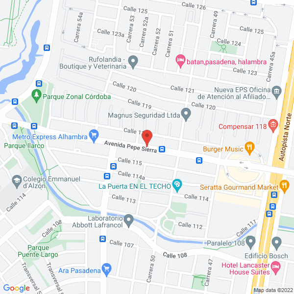 Mapa de Asociación Gente Que Avanza Colombia