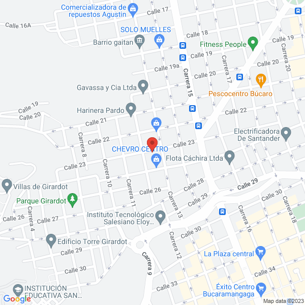 Map of Pinzón Carlos H.