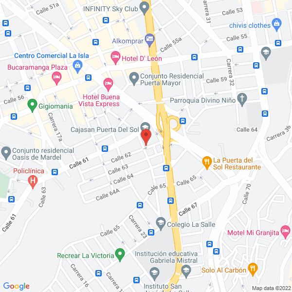 Map of Delicarnes San Rafael