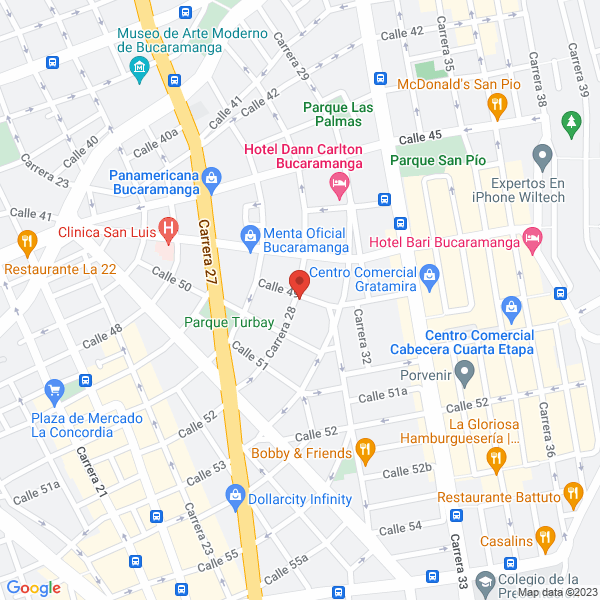 Map of Duarte Monsalve Martha Lucely