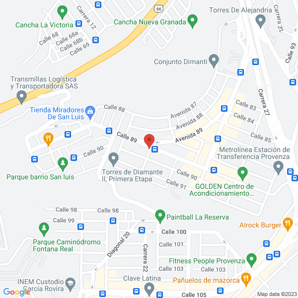 Map of Empresa Colombiana De Transportes Ecotransportes S.A.S.