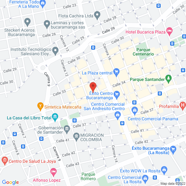 Map of Gutember Impresores