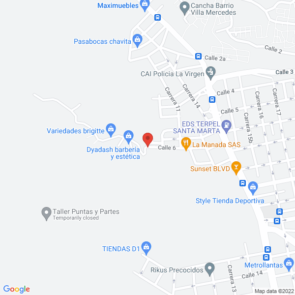 Map of Surtiventas Del Pacífico E.U.