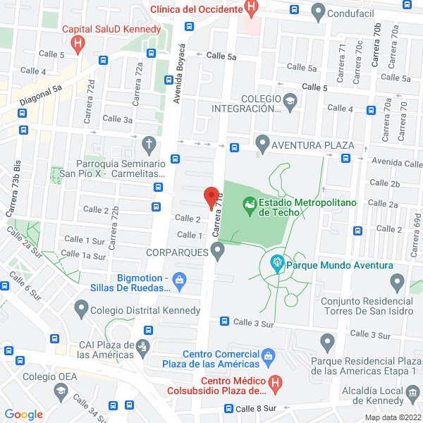 Mapa de Asociacion De Amigos Adultos Santa Ana