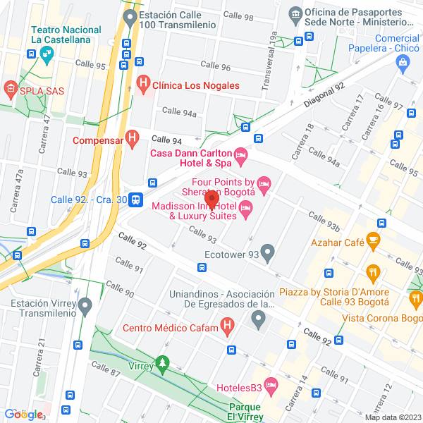 Mapa de Asociación Colombiana De Criadores De Ganado Jersey