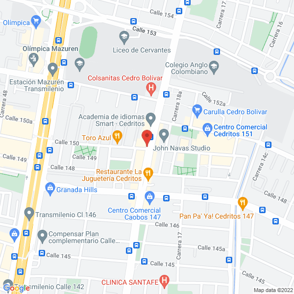 Mapa de Comida Rápida Donde Pelé