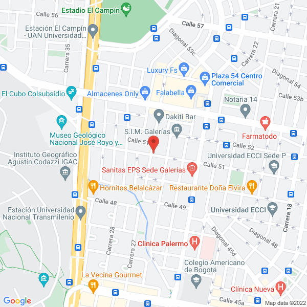 Mapa de Academia Y Centro Cultural Alma De Tango