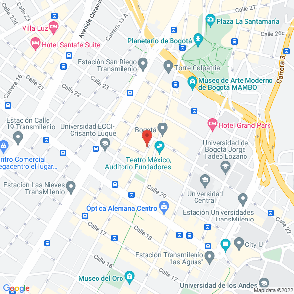 Mapa de Restaurante Cartagena