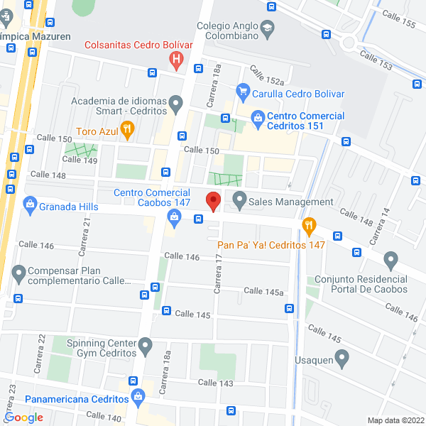 Mapa de Parking Coches De La 147