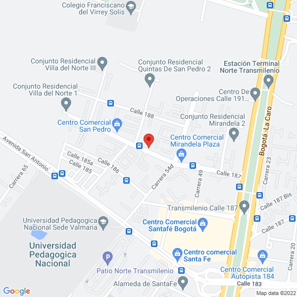 Mapa de Iprojects S.A.S.