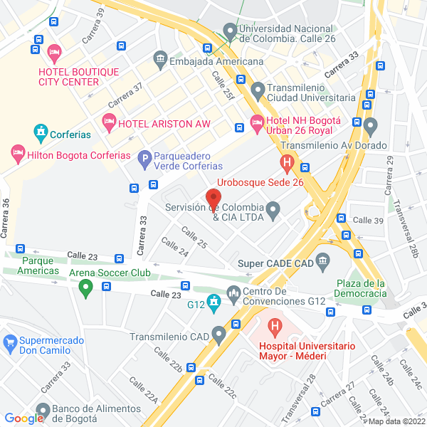 Mapa de Acuainversiones S.A.S.