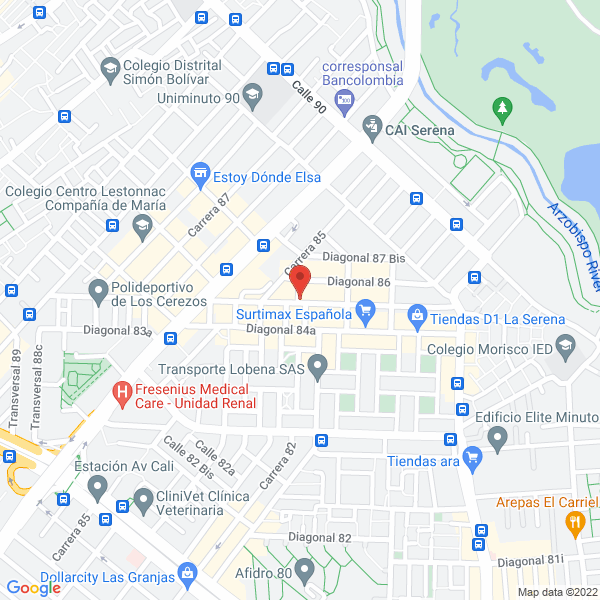 Mapa de Uprise Group S.A.S.