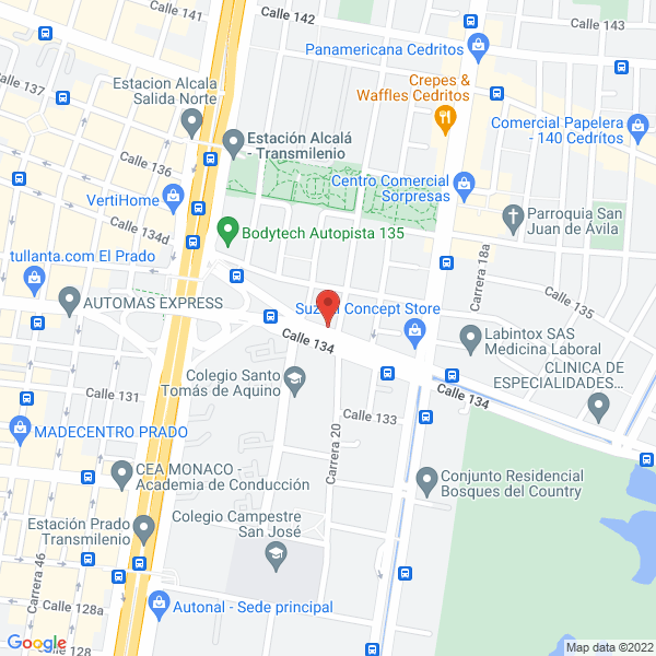 Mapa de T Y M Inversiones S.A.S.