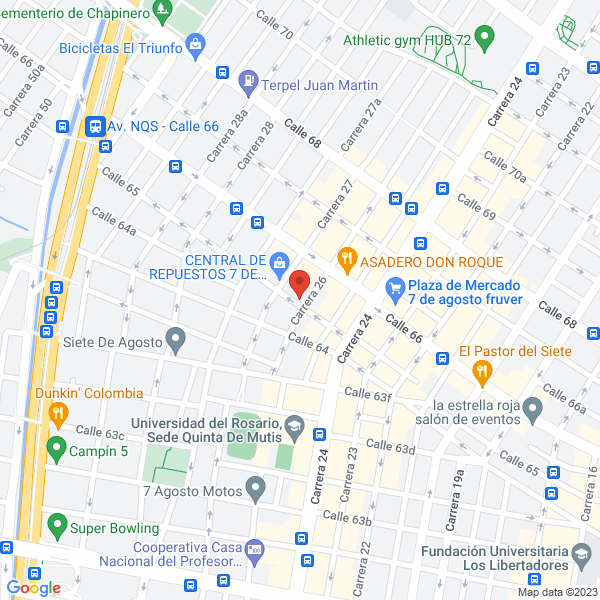Mapa de Mc Auto Parts S.A.S.