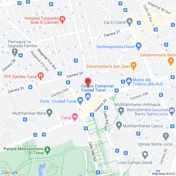 Mapa de Nueva Felicidad Tunal S.A.S.