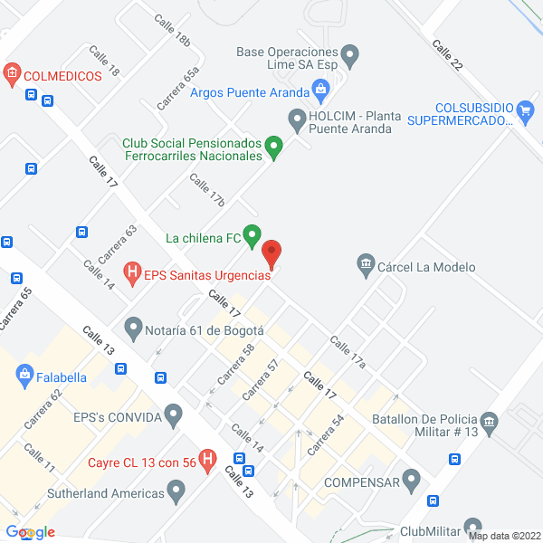 Mapa de Petrofer G Y G S.A.S