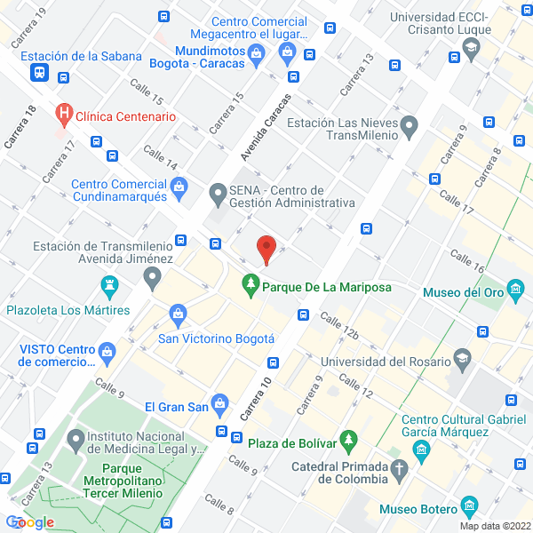 Mapa de Induomega S.A.S