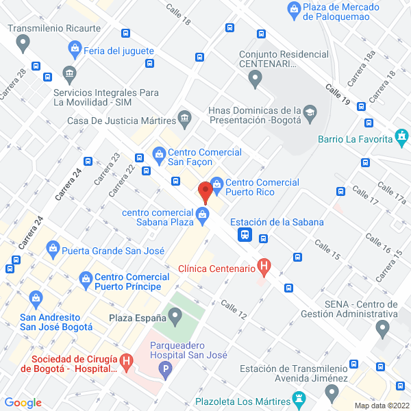 Mapa de Audiocine Technology And Security S.A.S