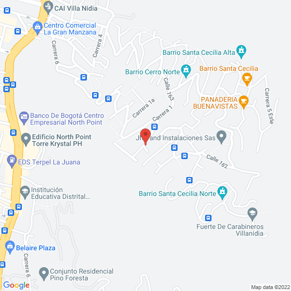 Mapa de JM Instalaciones Eléctricas S.A.S.