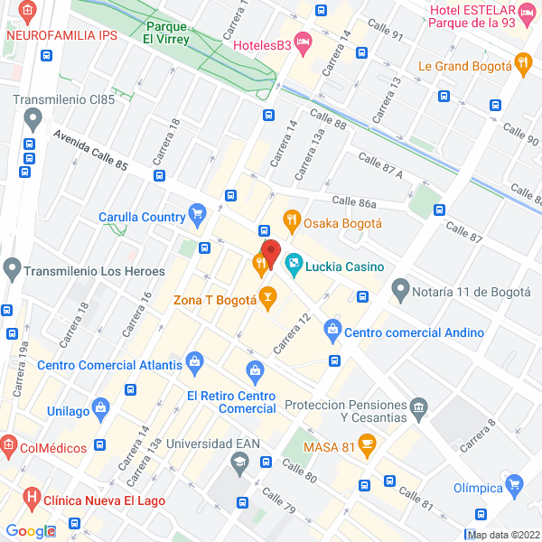 Map of Inversiones El Macho Cantina S.A.S.