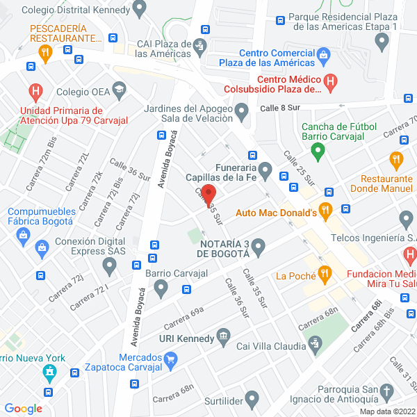 Mapa de J.C. Carrocerías S.A.S.
