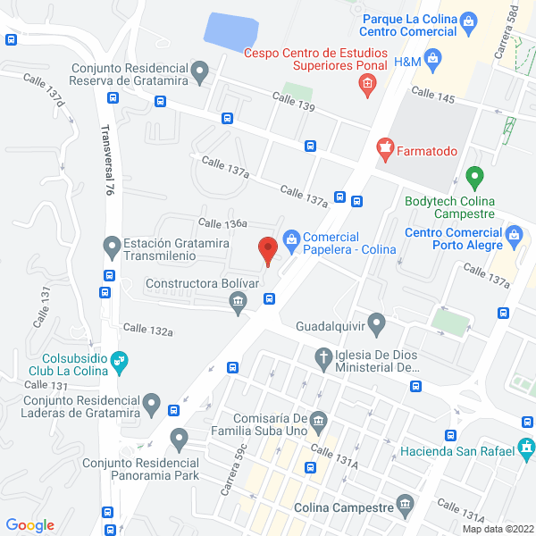 Mapa de Farmapatica Colombia S.A.S