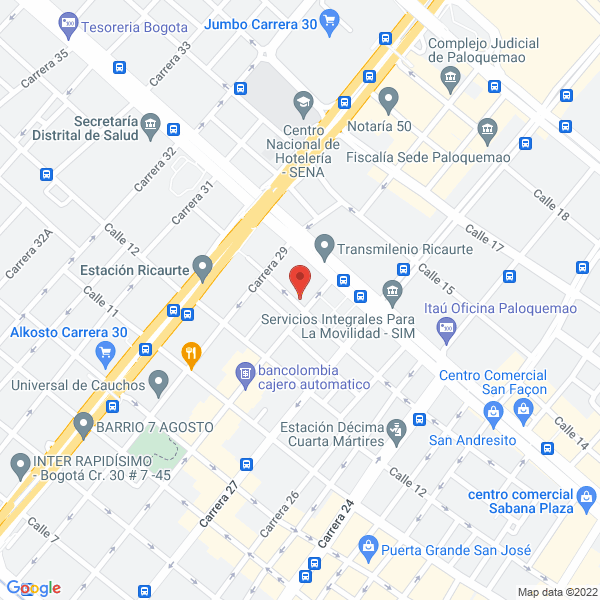 Mapa de Ferretería Herval S.A.S.