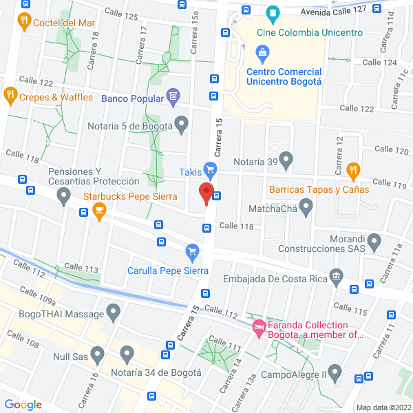 Mapa de Five Star Service S.A.S.