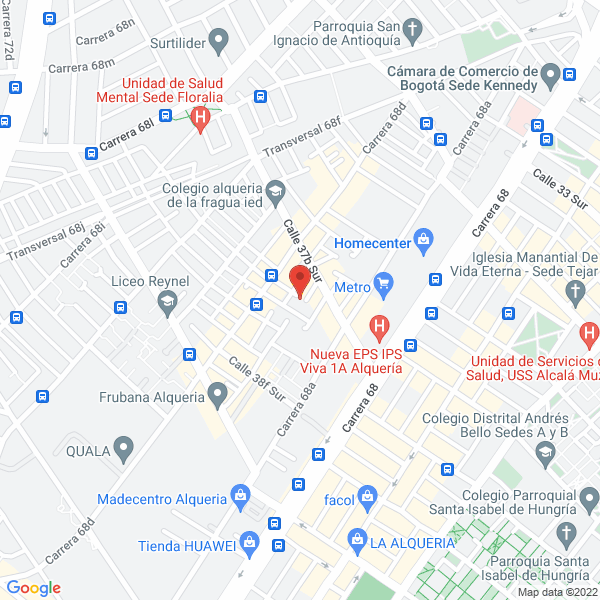 Mapa de Fudud Services S.A.S.