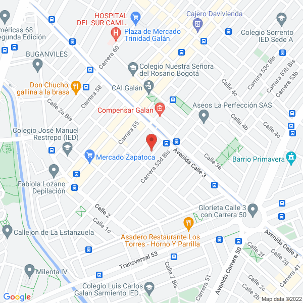 Mapa de Raben S.A.S.