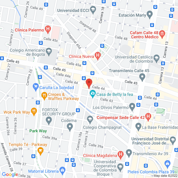 Mapa de Dilbao Network S.A.S.