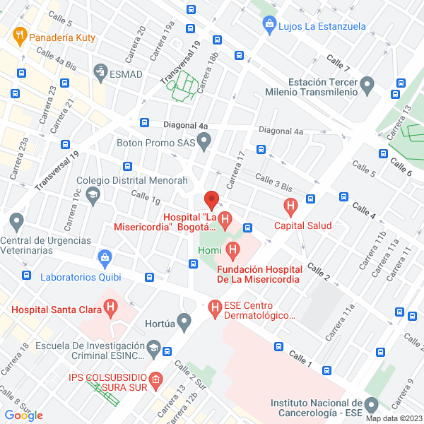Mapa de Comercializadora Químicos Y Sintéticos Brillantísimo Ltda.