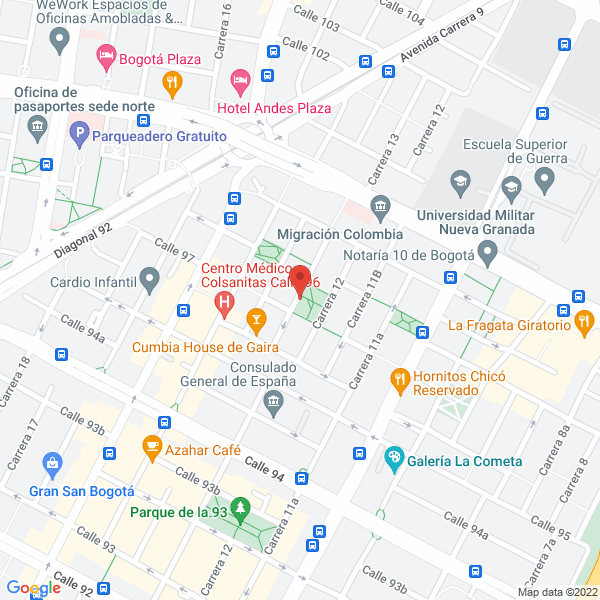 Mapa de Panaviajes S.A.S.