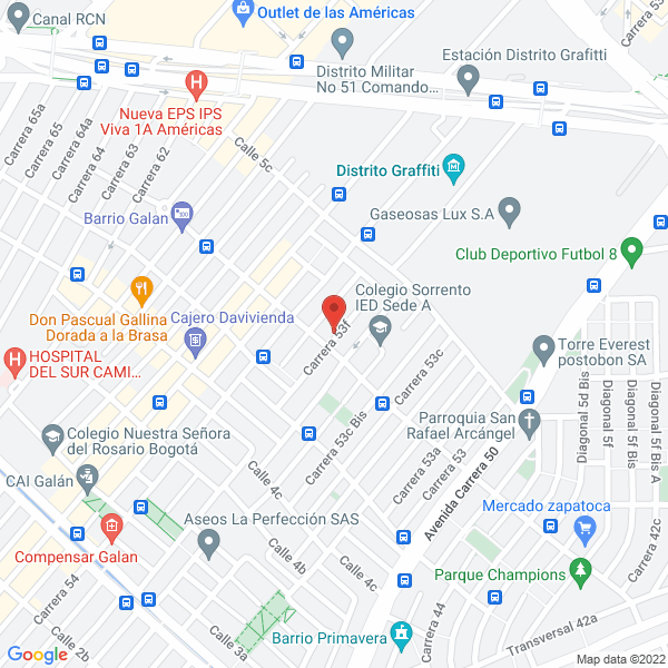 Mapa de Accesorios García Y García Ltda.