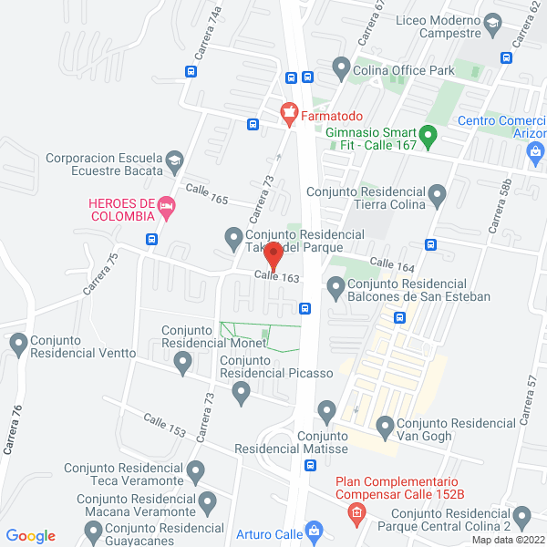 Mapa de Transportes Crown S.A.S.