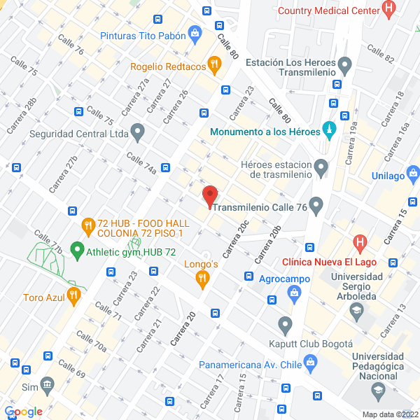 Mapa de Elibros Editorial S.A.S.