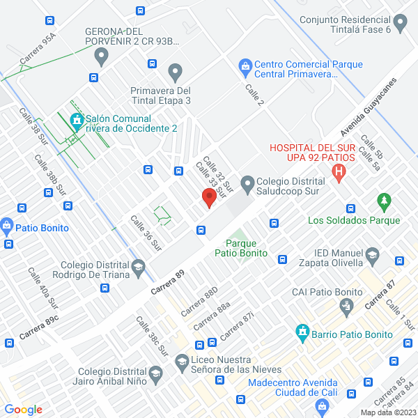 Mapa de Eléctricos Y Comunicaciones Hilsanduar S.A.S.