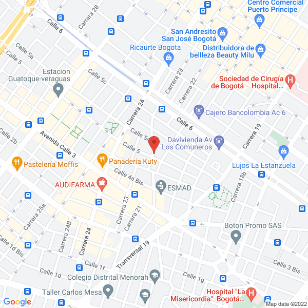 Mapa de J P Tecnimontacargas S.A.S.