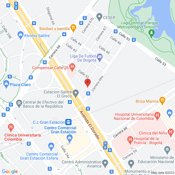 Mapa de Grupo De Profesionales Martínez Padilla Y Angulo S.A.S. - Grupo Mpa S.A.S.
