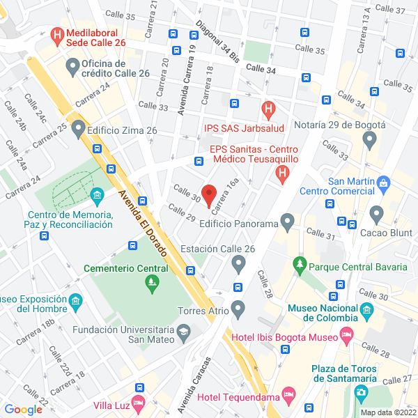 Mapa de Hiper Colombia S.A.S.