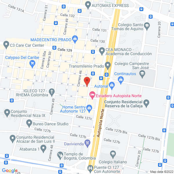 Mapa de Creautomotriz S.A.S.