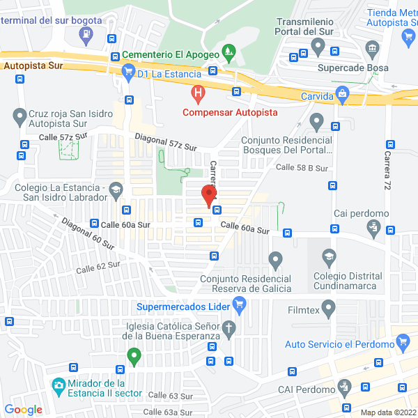 Mapa de Distrirepuestos León & Cía. S.A.S.