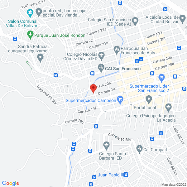 Mapa de Serviautos Unoa S.A.S.