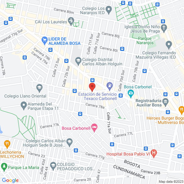 Mapa de Empresa Asociativa De Trabajo Integral Rapimercados De Bosa Rapi De Bosa